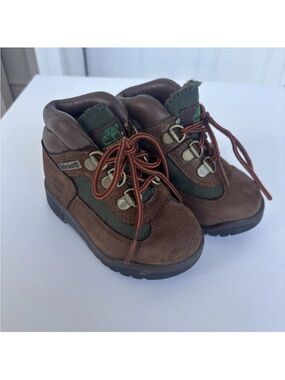 Timberland Toddler Brown Field Boot Leather Padded Outdoor Timbs Size 6